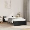 vidaXL Cadru de pat, negru, 90x200 cm, lemn masiv 815033