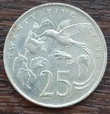 (M1413) MONEDA JAMAICA - 25 CENTS 1989, WIDE LEGEND