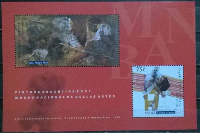 ARGENTINA 1999 PICTURI DIN MUZEUL NATIONAL