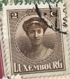 Timbre Interbelica TMB1RAR cent LUXENBURG