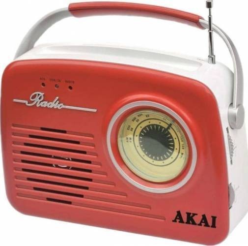 Radio portabil Akai APR-11R/B USB 11W Red Radio portabil Akai APR-11R/B USB 11W Red