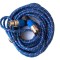 Cablu microfon XLR mama-tata 3m textil albastru Cabletech