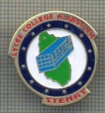 Y 41 INSIGNA - LYCEE COLLEGE A.CASTLER -STENAI - (LICEU) -PENTRU COLECTIONARI