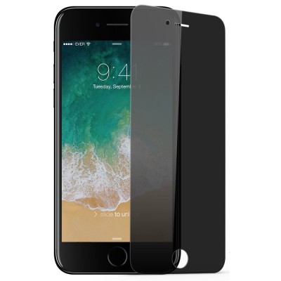 Folie de sticla privancy 5D case friendly pentru Apple iPhone 7 Plus, Privacy Glass GloMax, folie securizata foto