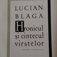 Hronicul si cantecul virstelor Lucian Blaga 1963