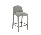 Cumpara ieftin Scaun bar textil verde Antara 44.5x50.5x92h