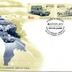 MOLDOVA 2013, FDC, Vehicule postale - EUROPA CEPT