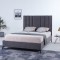 Pat Deja Vu 160x200 cm Tapitat Catifea Gri Somiera Inclusa (cod ML 2005-04)