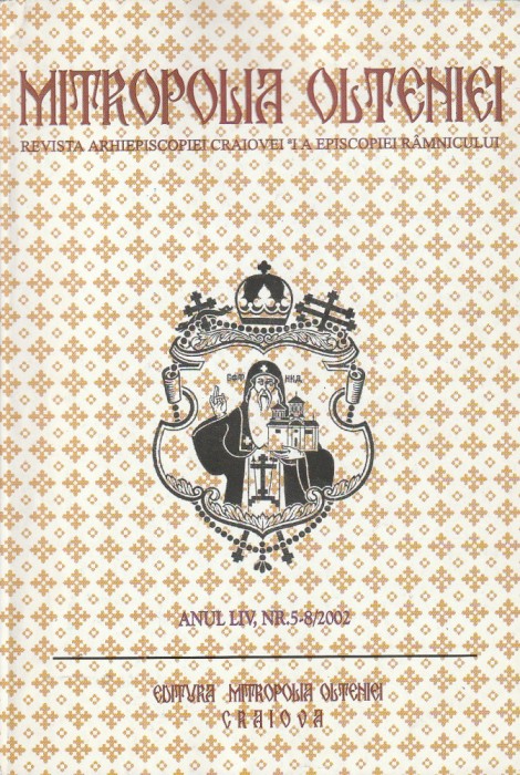 REVISTA ARHIEPISCOPIEI CRAIOVEI SI A EPISCOPIEI RAMNICULUI NR. 5-8/2002