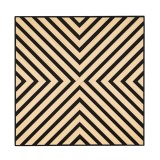 Panou acustic de perete Deco IV cu aspect de bambus, 60x60x1,8 cm