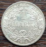 (A309) MONEDA DIN ARGINT GERMANIA - 1 MARK 1914, LIT. A, LUCIU DE BATERE, Europa