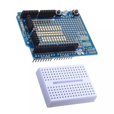 Prototype shield pentru Arduino Uno + breadboard 170pct (a.7633P) foto