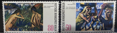 PC436 - Germania/ Deutsche Bundespost Berlin 1982 Pictura moderna, serie MNH, 2v foto