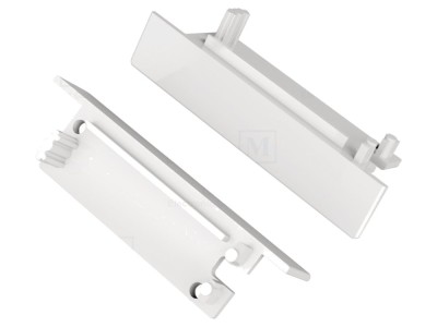 Obturator alb pentru profile LED FLAT8 foto