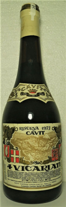 50 -VIN riserva cavit i 4 vicariati, recoltare 1973 cl 72 gr 12 sticla 19152