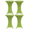 VidaXL Husă elastică pentru masă, 4 buc., verde, 70 cm