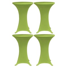 vidaXL Husă elastică pentru masă, 4 buc., verde, 70 cm