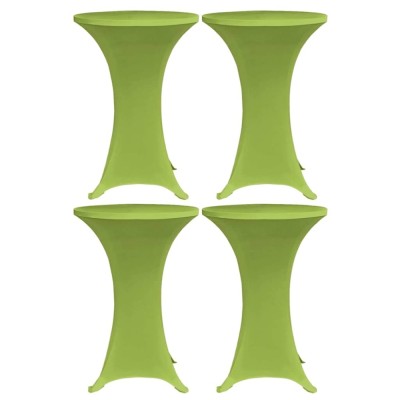 Husă elastică pentru masă, 4 buc., verde, 70 cm foto