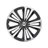 Set 4 Capace Roti Terra Gri-Negru R14, Compatibil Cu Fiat, Autohelix MSA