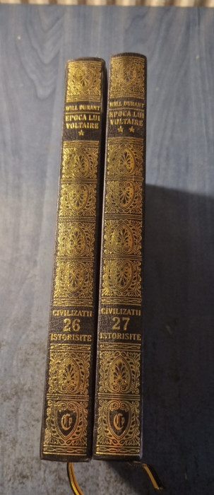 Epoca lui Voltaire 2 volume Will Ariel Durant editie de lux