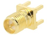 Mufă RP-SMA Tată Reverse Drept 50&Omega; THT Aurit Pe Cablu PTFE