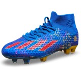 Ghete de fotbal Sky Wing, 9701 cu glezniera, crampoane , albastru 44