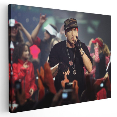 Tablou afis Eminem cantaret 2283 Tablou canvas pe panza CU RAMA 60x80 cm foto