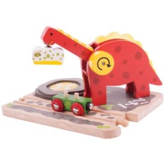 Jucarie din Lemn BigJigs Toys Macara Dinozaur foto