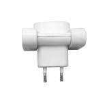 Distribuitor triplu prize 230V, 16A, 3 iesiri, alb, pentru interior