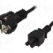 Cablu alimentare AC, 1.8m, 3 fire, culoare negru, CEE 7/7 (E/F) mufa, IEC C5 mama, ESPE -