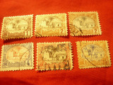 Serie mica Somalia Franceza 1902-1903 , Peisaj , 6 val. stampilate, Stampilat
