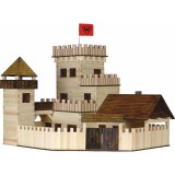 Set constructie arhitectura Castel, 607 piese din lemn, Walachia