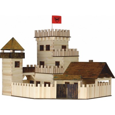Set constructie arhitectura Castel, 607 piese din lemn, Walachia foto