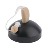 Aparat auditiv bte reincarcabil, flippy, jz-1088f, aparat auditiv auxiliar cu statie de incarcare, in ear, amplificator de sunet, din abs silicon, bej