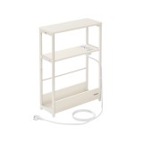 Cumpara ieftin Masuta laterala cu priza Vasagle Alb 45x18x58 cm