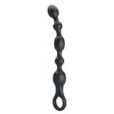 Bile Anale Cu Vibratii Van, Negru, 24 cm, Pretty Love