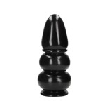 Dop Anal Ultra Collosus cu Ventuza, PVC, Negru, 35.5 cm
