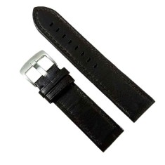 Curea Ceas Piele Naturala Maro Inchis 22mm Barrington WZ2181