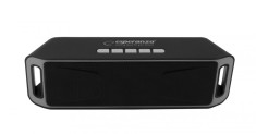 Boxa portabila Bluetooth 4.1, radio FM, 2x3W, 800mAh, USB si microUSB, 5V, negru gri foto
