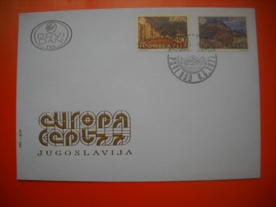 HOPCT PLIC FDC S NR 440 PICTURA IUGOSLAVIA 1977 -EUROPA CEPT foto