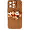 Toc silicon 3D Cartoon Apple iPhone 13 Pro Brown Candy