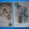 HOPCT 1700 FEMEI..FEMEI-TCV-ROMANTICA-FRANTA-LOT 2 CARTI POSTALE VECHI-CIRCULATE