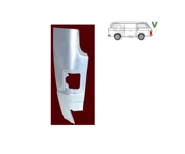 Segment reparatie colt aripa Volkswagen Transporter (T3), 07.1979-1992, montare fata, dreapta, KLOKKERHOLM