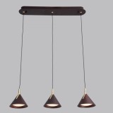 Lustra led Gemini cafenie 24W 700x150x1500mm SPN DL75L523