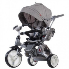 Tricicleta cu sezut reversibil Pentru Copii Sun Baby Little Tiger - Melange Grey foto