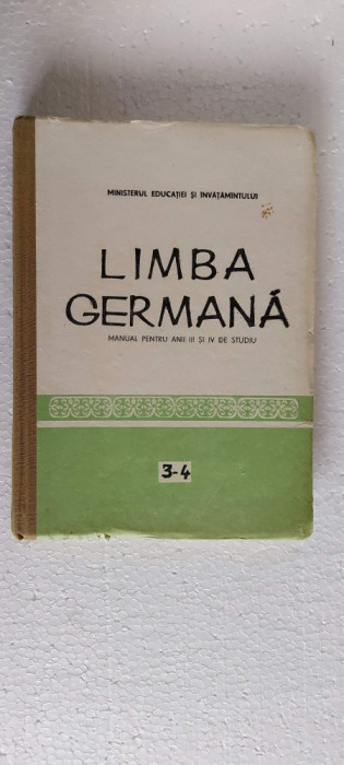 LIMBA GERMANA ANUL III - IV DE STUDIU