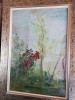 Peisaj in lunca de Constantin Isachie Popescu,ulei/carton,35x50 cm,semnat dr.jos, Peisaje, Realism