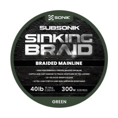Lider Șoc Sonik Braided Shock Leader - 50m, 50lb - Green (verde)