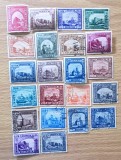Lot Mare 19 Timbre Romania 1941 Monumentele Bucovinei si Basarabiei Cetați si Manastiri Stampilate - RO1