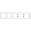 Rama Ornament 5 posturi Schneider Asfora alb EPH5800521